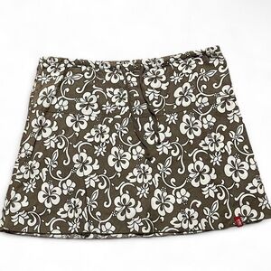 EDC by Espirit Brown Floral Print Women's Skirt